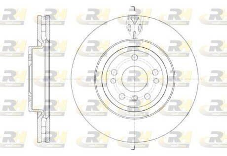 Передний тормозной диск roadhouse 6157610 на Мерседес M-Class w166