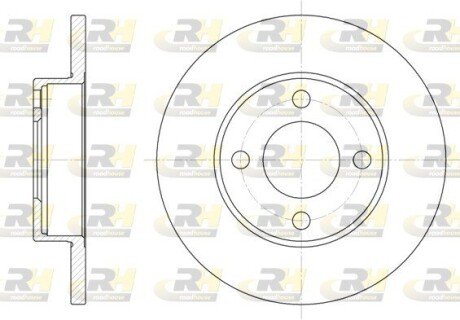 Передній гальмівний (тормозний) диск roadhouse 618100