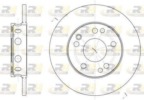 Передний тормозной диск roadhouse 622100 на Мерседес 190е