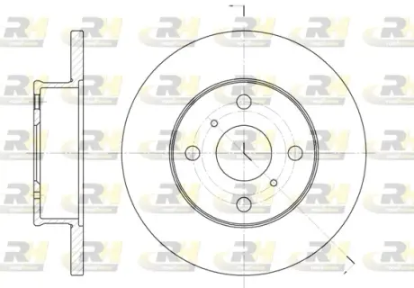 Передній гальмівний (тормозний) диск Roadhouse 640100