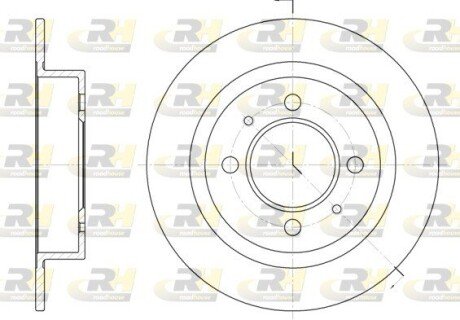 Передній гальмівний (тормозний) диск roadhouse 642400