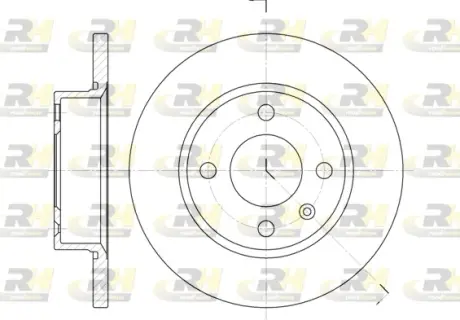 Передний тормозной диск roadhouse 642500