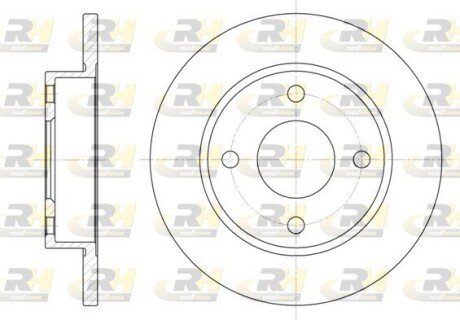 Передний тормозной диск roadhouse 642700