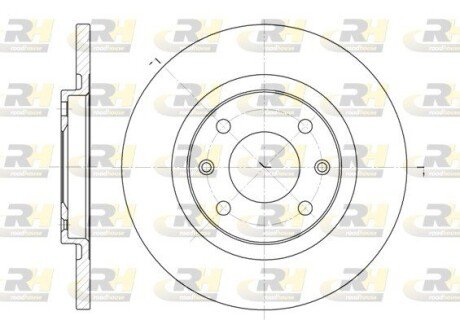 Передний тормозной диск roadhouse 6536.00 на Пежо Партнер