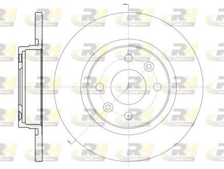 Передний тормозной диск roadhouse 680900 на Дачия Логан