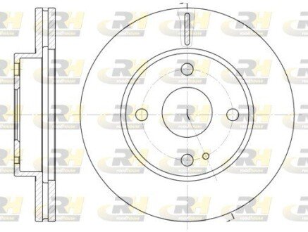 Тормозной диск roadhouse 605610 на Мазда 323f ba