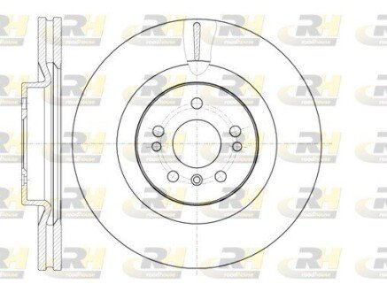 Гальмівний диск roadhouse 6103010 на Мерседес Gl x164