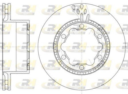 Тормозной диск roadhouse 6103610 на Фольксваген Крафтер