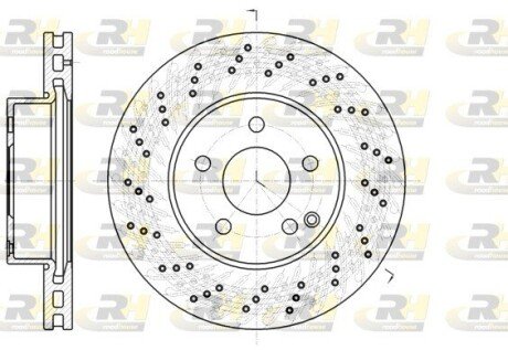 Гальмівний диск roadhouse 6106810 на Мерседес C-Class S204/C204