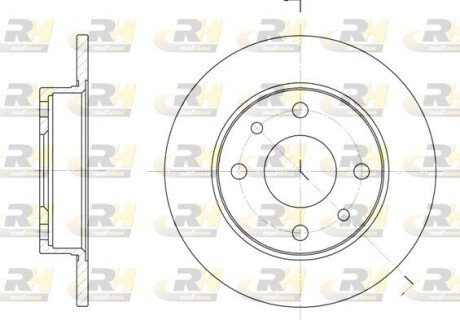 Передній гальмівний (тормозний) диск roadhouse 611000