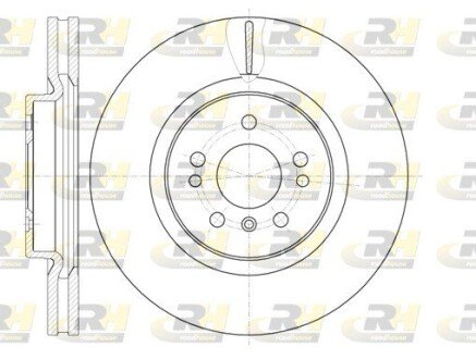 Гальмівний диск roadhouse 6116510 на Мерседес Gl x164