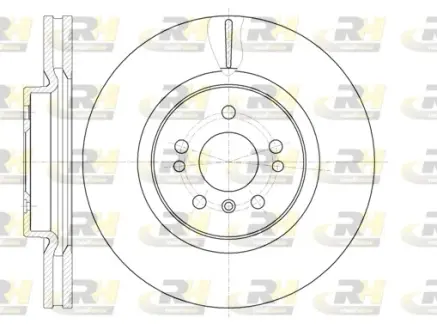 Тормозной диск roadhouse 6116510 Мерседес Gl x164