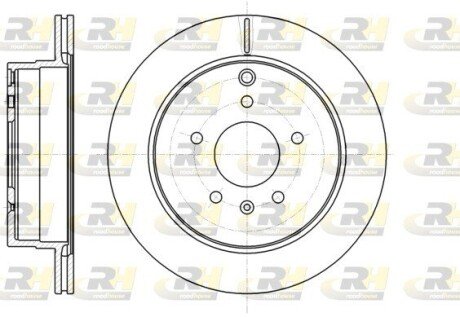 Гальмівний диск roadhouse 6118210 на Chevrolet Captiva c140