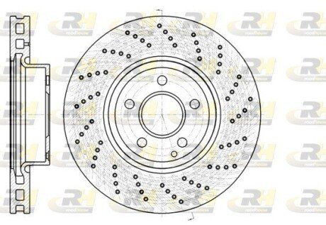 Гальмівний диск roadhouse 6118510 на Мерседес C-Class S204/C204