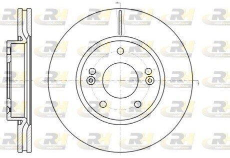 Тормозной диск roadhouse 6120810 на Киа Ceed 2008