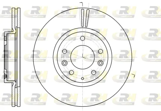 Тормозной диск roadhouse 6123510