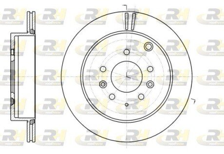 Тормозной диск roadhouse 6123710 на Мазда Сх 7