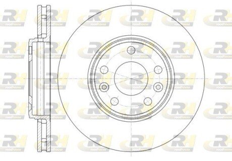 Тормозной диск roadhouse 6134410