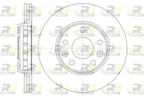 Тормозной диск roadhouse 6134610 Рено Сценик 3