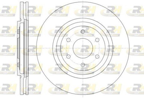 Тормозной диск roadhouse 6134810