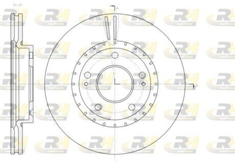 Тормозной диск roadhouse 6143410 на Киа Сид jd