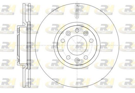 Тормозной диск roadhouse 6147210 на Пежо 407