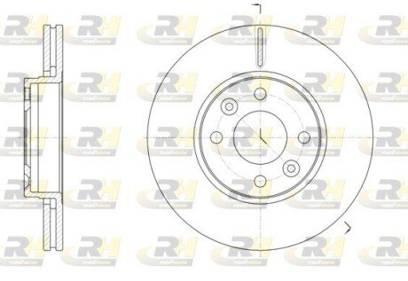 Гальмівний диск roadhouse 6147410 на Рено Кенго 2