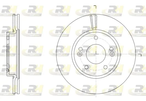 Тормозной диск roadhouse 6150710