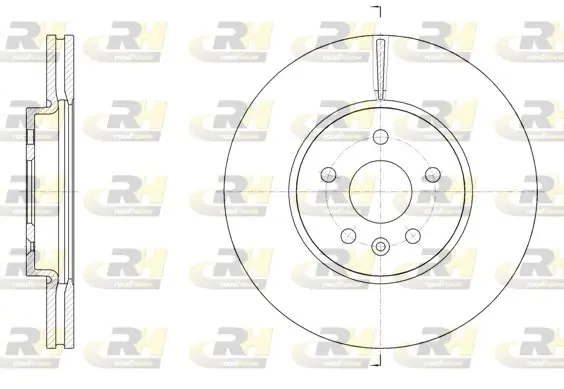 Тормозной диск roadhouse 6153410