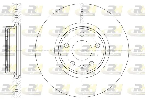 Тормозной диск roadhouse 6154310