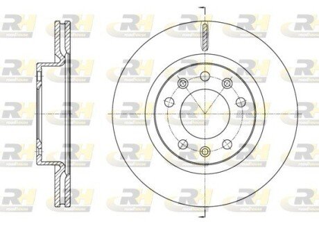 Тормозной диск roadhouse 6158410
