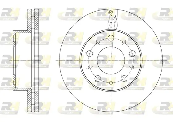 Тормозной диск roadhouse 6160010