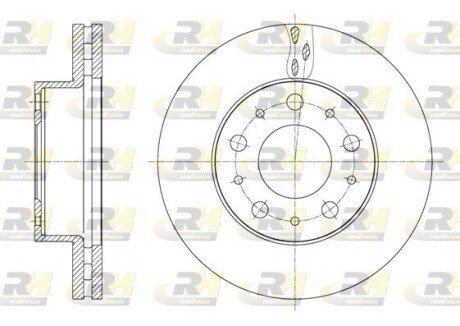 Тормозной диск roadhouse 6160010