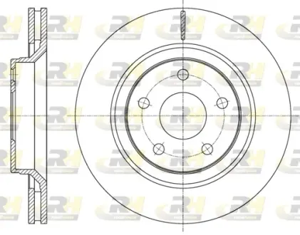 Тормозной диск roadhouse 6161010 Jeep Wrangler