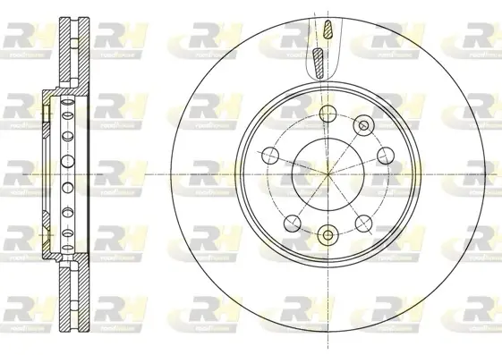 Гальмівний диск Roadhouse 6162510 (фото 1)