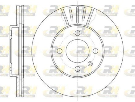 Тормозной диск roadhouse 617510 на Фольксваген Пассат б3