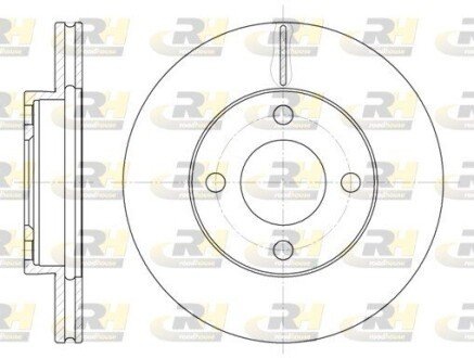 Тормозной диск roadhouse 618510 на Ауди 90