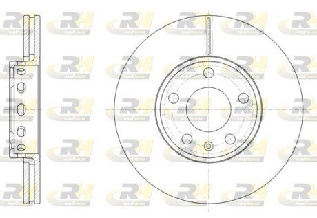 Тормозной диск roadhouse 632810 на Ауди 100 с4