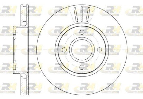 Тормозной диск roadhouse 646910 на Форд Скорпио 1