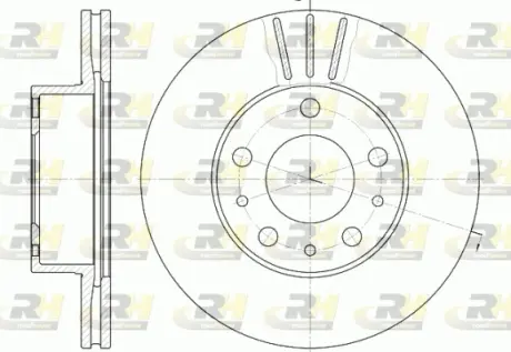 Тормозной диск roadhouse 647610 Ситроен Джампер
