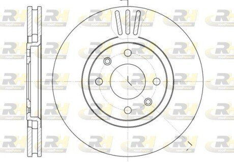 Тормозной диск roadhouse 648610 на Ситроен Ксантия