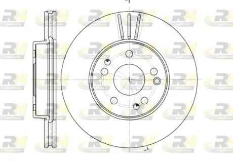 Тормозной диск roadhouse 652410 Мерседес W124