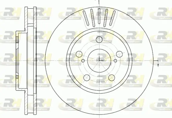 Тормозной диск roadhouse 654110