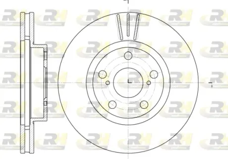 Тормозной диск roadhouse 657710