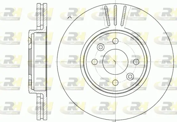 Тормозной диск roadhouse 658310