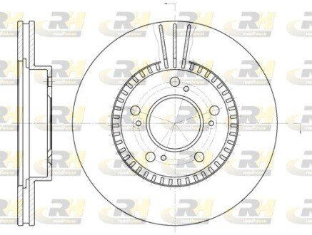 Тормозной диск roadhouse 658610 на Хонда Шатл
