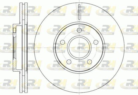 Тормозной диск roadhouse 666210 на Hyundai Accent 2008