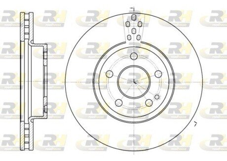 Гальмівний диск roadhouse 667910 на Мерседес Вито 639