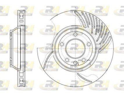 Гальмівний диск roadhouse 676910 на Porsche Panamera