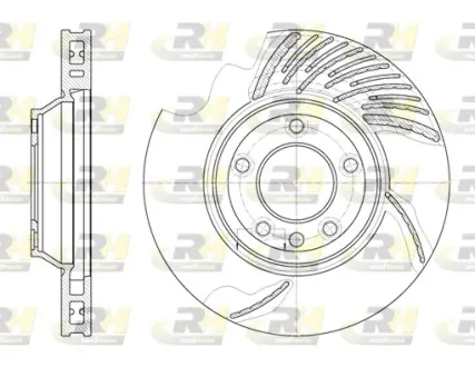 Гальмівний диск roadhouse 676911 Porsche Cayenne